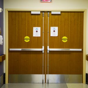 Healthcare fire door