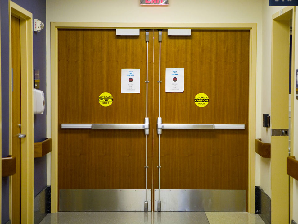 Healthcare fire door